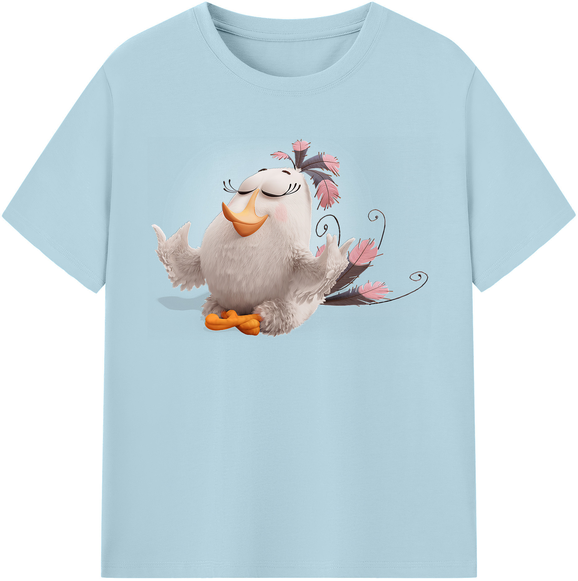 （画像用） Angry Birds アングリーバード 綿100％半袖Tシャツ（フロントプリント）